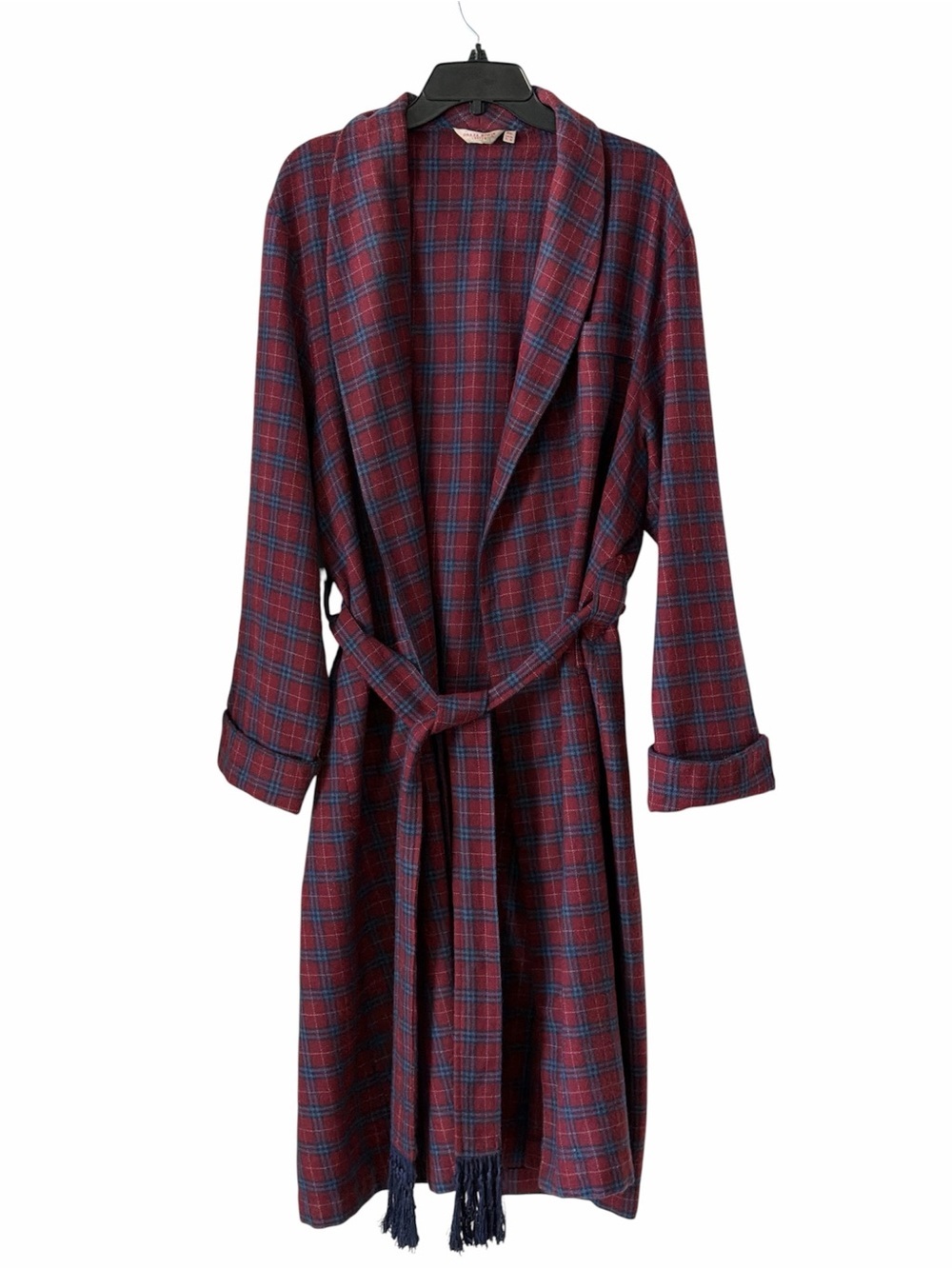 Derek Rose York Check Wool Twill Robe